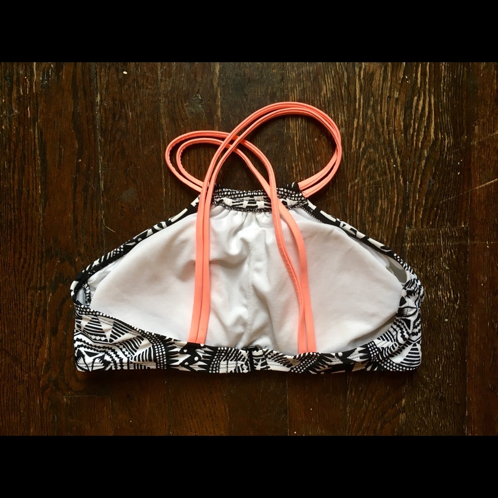 Boho High Neck Strappy Mandala Bikini Swim Top - Picture 2 of 3